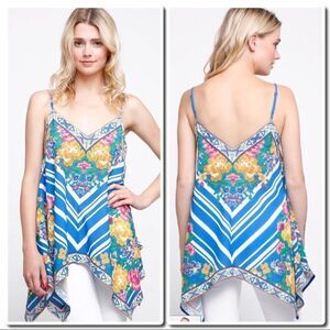 𝅺floral Printed Scarf Blouse